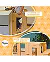 Family Nation Torre Montessori 2 in 1 - Natural - Convertibile in Tavolo+Sedia Torri Montessoriane_
