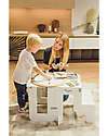 Family Nation Torre Montessori 3 in 1 - Bianco - Lavagna Magnetica e Convertibile in Tavolo+Sedia Torri Montessoriane_