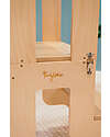 Family Nation Torre Montessori 3 in 1 - Natural - Lavagna Magnetica e Convertibile in Tavolo+Sedia Torri Montessoriane_