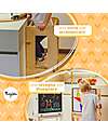 Family Nation Torre Montessori 3 in 1 - Natural - Lavagna Magnetica e Convertibile in Tavolo+Sedia Torri Montessoriane_
