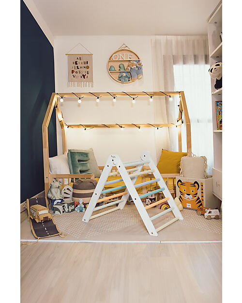 Family Nation Triangolo Montessori Pikler Rainbow - Sunny Beach - Sviluppa Equilibrio e Agilità Giochi Montessoriani
