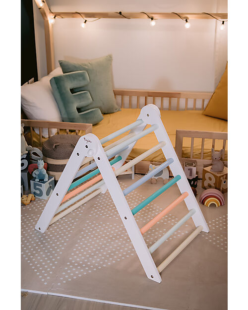 Family Nation Triangolo Montessori Pikler Rainbow - Sunny Beach - Sviluppa Equilibrio e Agilità Giochi Montessoriani