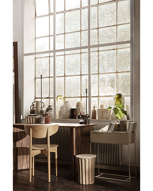 Ferm Living Cesto con Coperchio - Cartapesta Riciclata Contenitori Portaoggetti