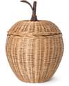 Ferm Living Cesto Portatutto con Coperchio - Mela Small 28 cm - Rattan Cestini in Vimini