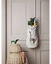 Ferm Living Cesto Portatutto con Coperchio - Pera Large 59 cm - Rattan Cestini in Vimini