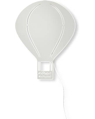 Ferm Living Lampada da Parete in Legno - Mongolfiera Grigia Lampade da Parete