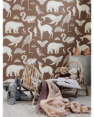 Ferm Living Letto per le Bambole Kuku - Naturale - Rattan e Bambù Accessori Bambole