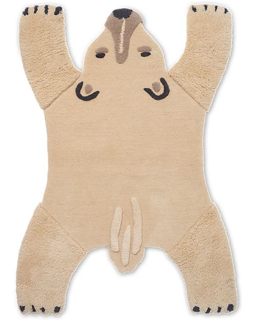 Ferm Living Tappeto Animale in Lana Taftato a Mano - Orso Polare - 118 x 160 cm Tappeti Arredo