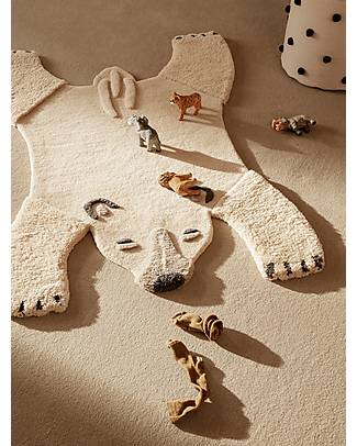 Ferm Living Tappeto Animale in Lana Taftato a Mano - Orso Polare - 118 x 160 cm Tappeti Arredo