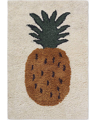 Ferm Living Tappeto Fruiticana in Lana Taftato a Mano - Ananas - 80 x 120 cm Tappeti Arredo