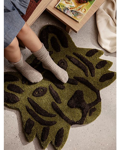 Ferm Living Tappeto in Lana Taftato a Mano - Tigre - 66 x 57 cm Tappeti Arredo