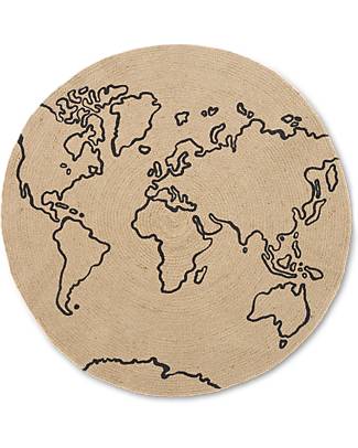 Ferm Living Tappeto Large in Juta - Mondo - 100 cm Tappeti Arredo