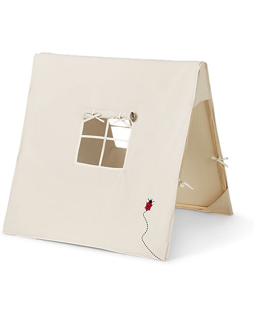 Ferm Living Tenda Naturale Coccinella - 100x100 cm - Cotone bio Tende Gioco