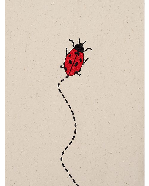 Ferm Living Tenda Naturale Coccinella - 100x100 cm - Cotone bio Tende Gioco