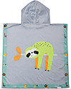 FlapJackKids Accappatoio Poncho Reversibile Bradipo+Zoo - (2-6 anni) 61 x 61 cm  Accappatoi e Asciugamani