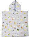 FlapJackKids Accappatoio Poncho Reversibile Bradipo+Zoo - (2-6 anni) 61 x 61 cm  Accappatoi e Asciugamani