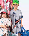 FlapJackKids Accappatoio Poncho Reversibile Dinosauri - 61 x 61 cm (2-6 anni) Accappatoi e Asciugamani