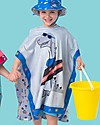 FlapJackKids Accappatoio Poncho Reversibile Dinosauri - 61 x 61 cm (2-6 anni) Accappatoi e Asciugamani