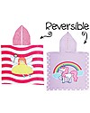 FlapJackKids Accappatoio Poncho Reversibile, Fatina+Unicorno - (2-6 anni) 61 x 61 cm Accappatoi e Asciugamani