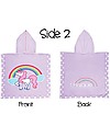 FlapJackKids Accappatoio Poncho Reversibile, Fatina+Unicorno - (2-6 anni) 61 x 61 cm Accappatoi e Asciugamani