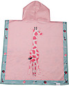FlapJackKids Accappatoio Poncho Reversibile - Giraffa+Zoo (2-6 anni) - 61 x 61 cm Accappatoi e Asciugamani