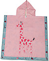 FlapJackKids Accappatoio Poncho Reversibile - Giraffa+Zoo (2-6 anni) - 61 x 61 cm Accappatoi e Asciugamani