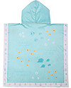 FlapJackKids Accappatoio Poncho Reversibile - Pesce+Medusa (2-6 anni) - 61 x 61 cm Accappatoi e Asciugamani
