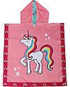 FlapJackKids Accappatoio Poncho Reversibile Unicorno+Tropicale - 61 x 61 cm (2-6 anni) Accappatoi e Asciugamani