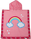 FlapJackKids Accappatoio Poncho Reversibile Unicorno+Tropicale - 61 x 61 cm (2-6 anni) Accappatoi e Asciugamani