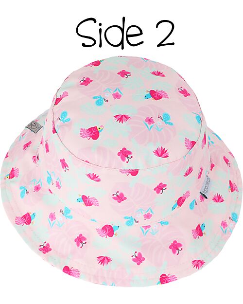 FlapJackKids Baby Cappello Estivo Reversibile Anti-UV SPF 50+ Camaleonte+Tropicale Cappelli Estivi