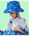 FlapJackKids Baby Cappello Estivo Reversibile Anti-UV SPF 50+ Dinosauri Cappelli Estivi