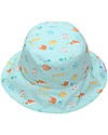 FlapJackKids Baby Cappello Estivo Reversibile Anti-UV SPF 50+ Pesce+Medusa Cappelli Estivi