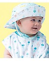 FlapJackKids Baby Cappello Estivo Reversibile Anti-UV SPF 50+ Pesce+Medusa Cappelli Estivi
