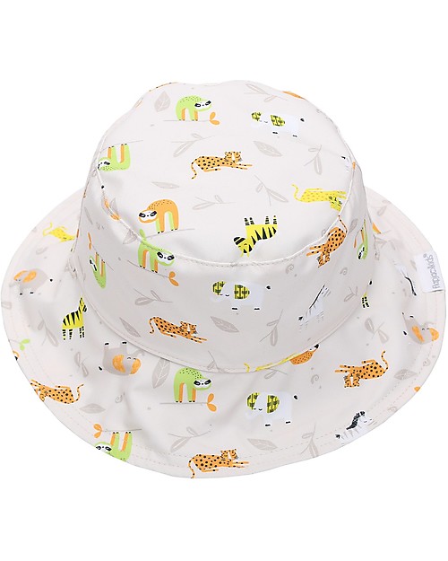 FlapJackKids Baby Cappello Estivo Reversibile Anti-UV SPF 50+ Zoo Cappelli Estivi