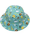 FlapJackKids Baby Cappello Estivo Reversibile Anti-UV SPF 50+ Zoo Cappelli Estivi