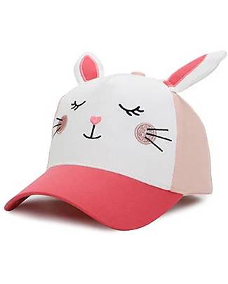 FlapJackKids Berretto Estivo 3D con Visiera - Bunny - 100% Cotone Cappelli Estivi