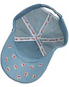FlapJackKids Berretto Estivo 3D con Visiera - Gatto Denim - Cotone Elasticizzato (4-6 anni) Cappelli Estivi