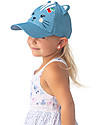 FlapJackKids Berretto Estivo 3D con Visiera - Gatto Denim - Cotone Elasticizzato (4-6 anni) Cappelli Estivi