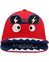 FlapJackKids Berretto Estivo 3D con Visiera - Mostro - Cotone Elasticizzato (4-6 anni) Cappelli Estivi