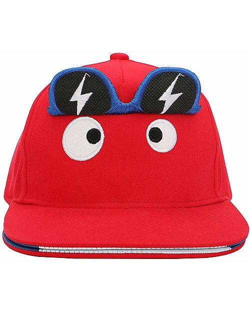 FlapJackKids Berretto Estivo 3D con Visiera - Mostro - Cotone Elasticizzato (4-6 anni) Cappelli Estivi