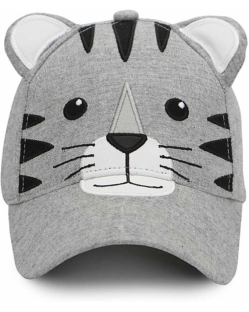 FlapJackKids Berretto Estivo 3D con Visiera - Tigre - Cotone Elasticizzato (4-6 anni) Cappelli Estivi