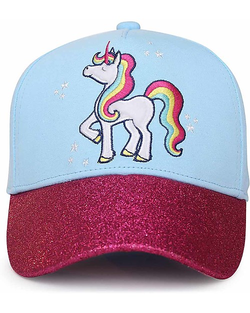 FlapJackKids Berretto Estivo con Visiera - Unicorno- Cotone Elasticizzato Cappelli Estivi
