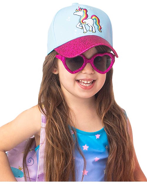 FlapJackKids Berretto Estivo con Visiera - Unicorno- Cotone Elasticizzato Cappelli Estivi