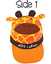 FlapJackKids Berretto Visiera Estivo Anti-UV SPF 50 - Giraffa+Zebra - 100% cotone Cappelli Estivi