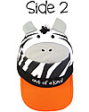FlapJackKids Berretto Visiera Estivo Anti-UV SPF 50 - Giraffa+Zebra - 100% cotone Cappelli Estivi