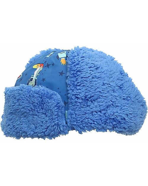 FlapJackKids Cappello Aviatore Idrorepellente e Antivento - Dino - Morbido Tessuto Sherpa Cappelli Invernali