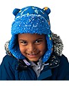FlapJackKids Cappello Aviatore Idrorepellente e Antivento - Dino - Morbido Tessuto Sherpa Cappelli Invernali