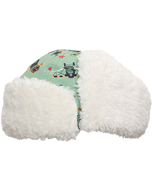 FlapJackKids Cappello Aviatore Idrorepellente e Antivento - Orso - Morbido Tessuto Sherpa Cappelli Invernali