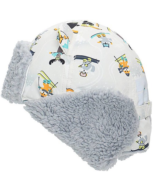 FlapJackKids Cappello Aviatore Idrorepellente e Antivento - Ski Resort - Morbido Tessuto Sherpa Cappelli Invernali