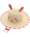 FlapJackKids Cappello di Paglia Anti-UV SPF 50+ - Coniglietto Cappelli Estivi